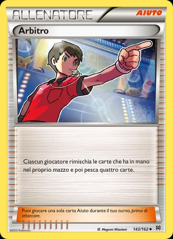 Arbitro card in Italian