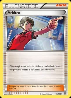 Arbitro card in Italian