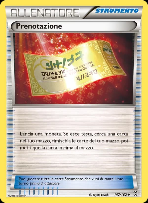 Prenotazione card in Italian