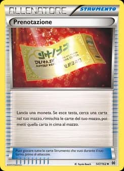 Prenotazione card in Italian