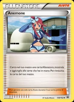 Anemone card in Italian