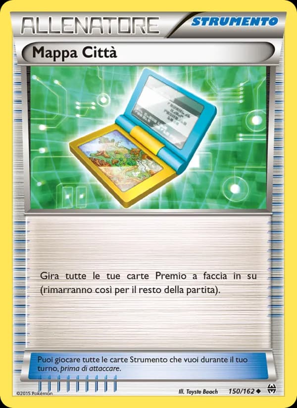 Mappa Città card in Italian