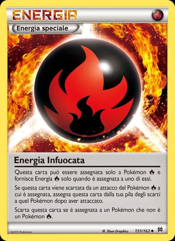 Energia Infuocata card in Italian