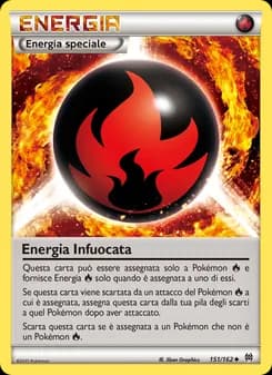 Energia Infuocata card in Italian