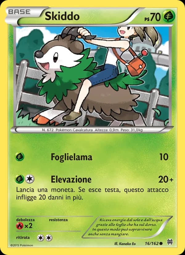 Skiddo card in Italian