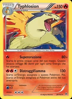 Typhlosion card in Italian