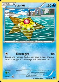 Staryu card in Italian