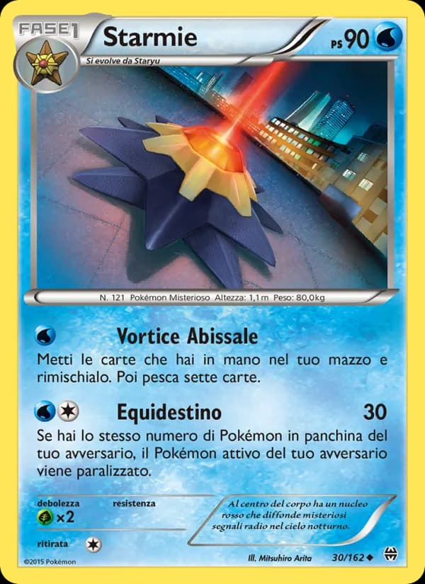 Starmie card in Italian