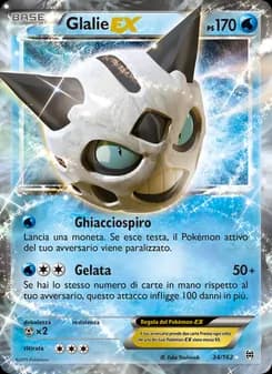 Glalie EX card in Italian