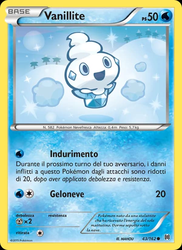 Vanillite card in Italian