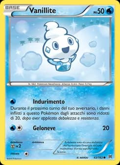 Vanillite card in Italian