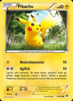 Pikachu card in Italian