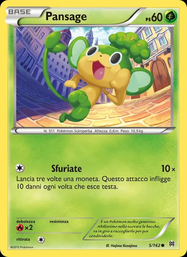 Pansage card in Italian