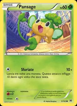 Pansage card in Italian