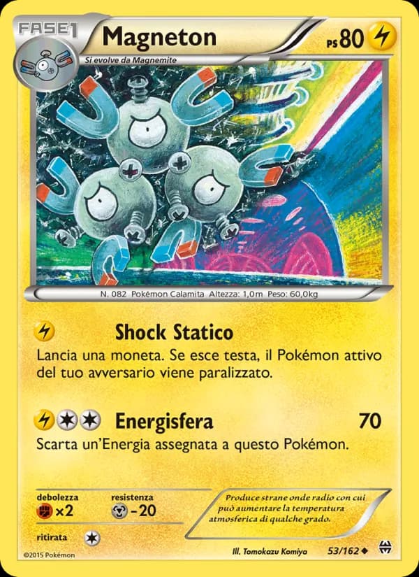 Magneton card in Italian
