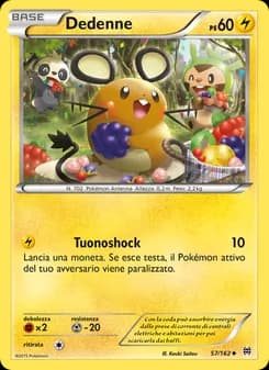 Dedenne card in Italian