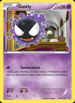 Gastly card in Italian