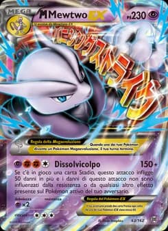 M Mewtwo EX card in Italian