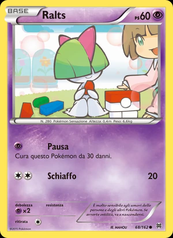 Ralts card in Italian