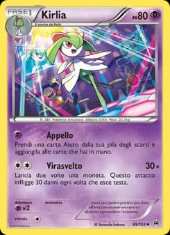 Kirlia card in Italian