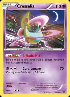 Cresselia card in Italian
