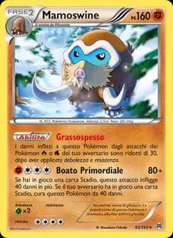 Mamoswine card in Italian