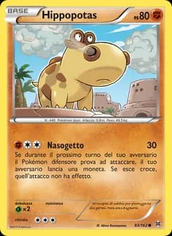 Hippopotas card in Italian