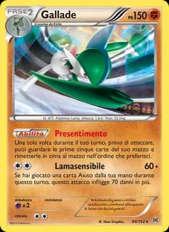 Gallade card in Italian