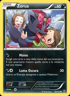 Zorua card in Italian