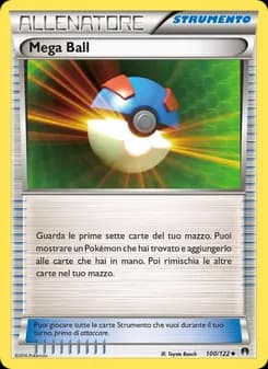 Mega Ball card in Italian