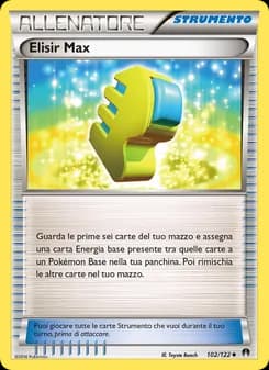 Elisir Max card in Italian