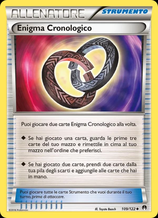 Enigma Cronologico card in Italian