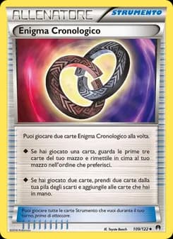 Enigma Cronologico card in Italian