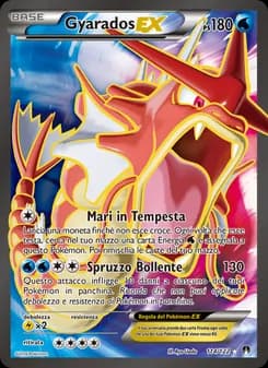 Gyarados EX card in Italian