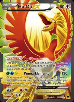 Ho-Oh EX card in Italian