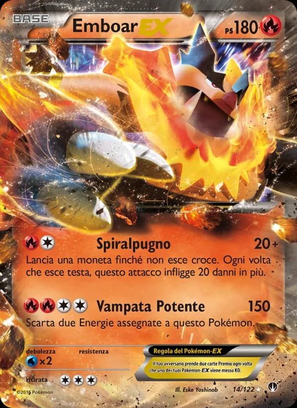 Emboar EX card in Italian