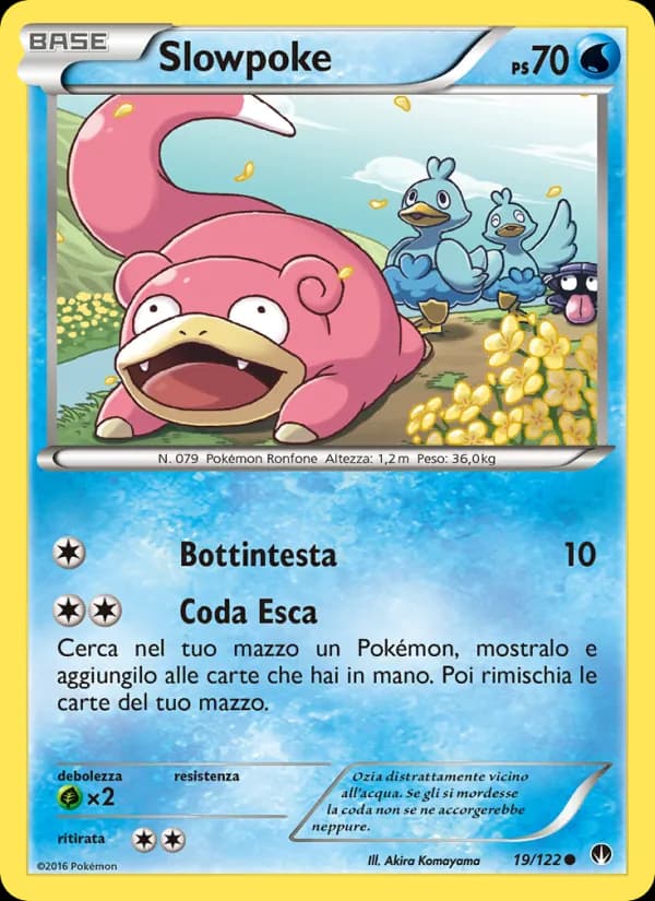 Slowpoke card in Italian