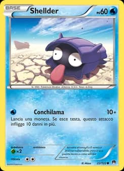 Shellder card in Italian