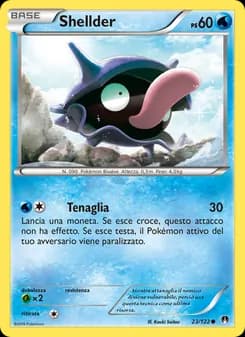 Shellder card in Italian