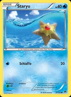 Staryu card in Italian
