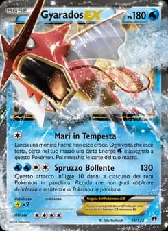 Gyarados EX card in Italian