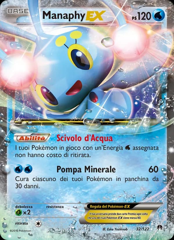Manaphy EX card in Italian