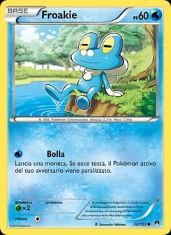 Froakie card in Italian