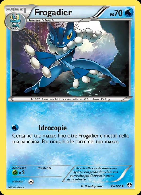 Frogadier card in Italian