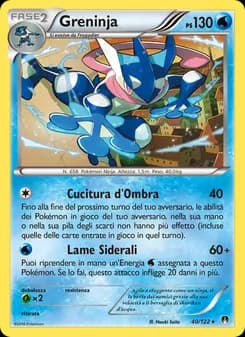 Greninja card in Italian