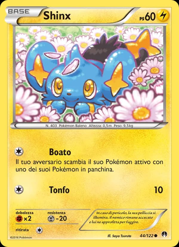Shinx card in Italian