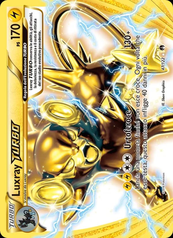 Luxray TURBO card in Italian