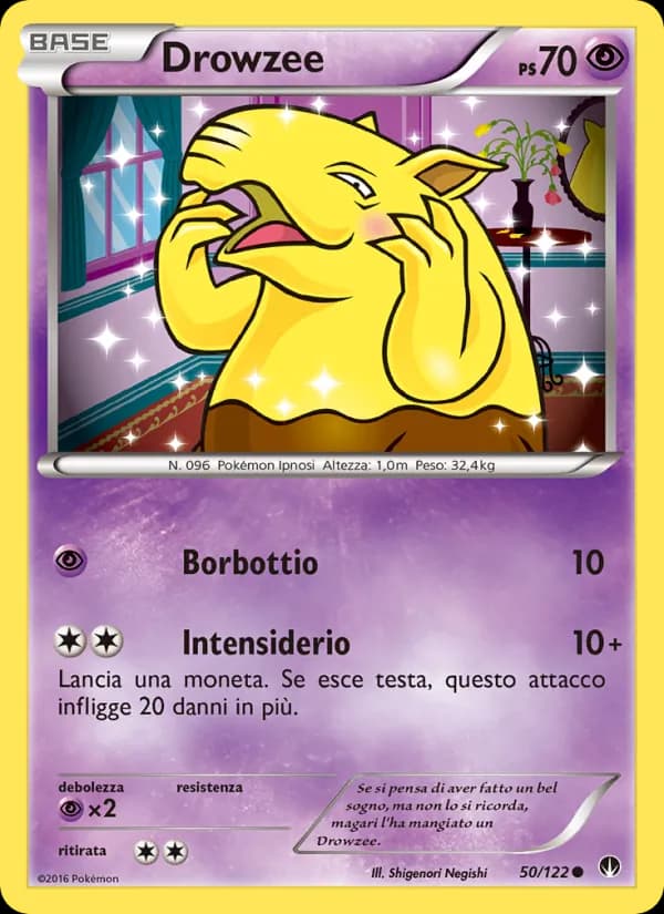 Drowzee card in Italian