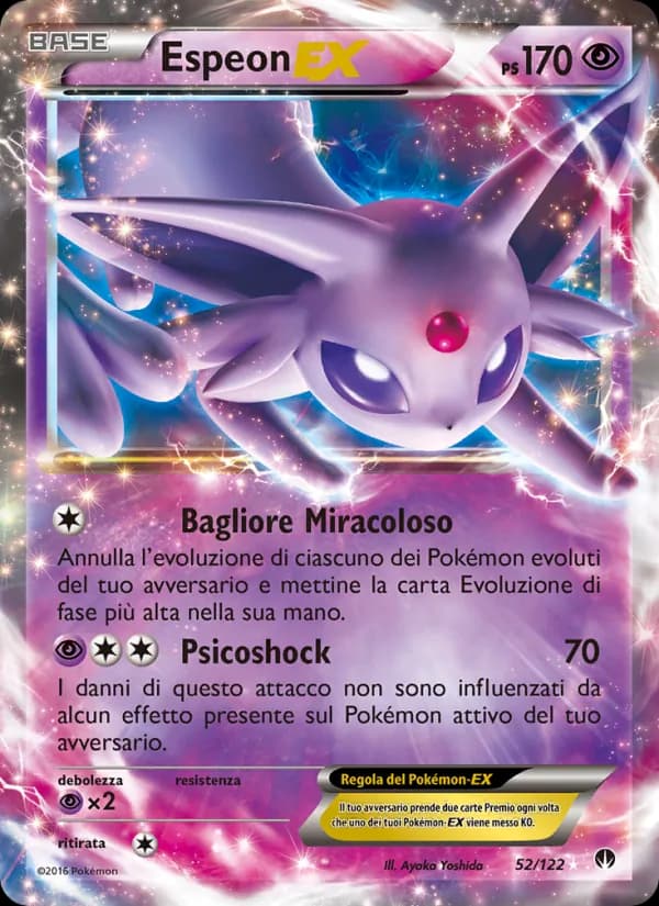Espeon EX card in Italian