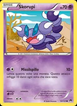 Skorupi card in Italian